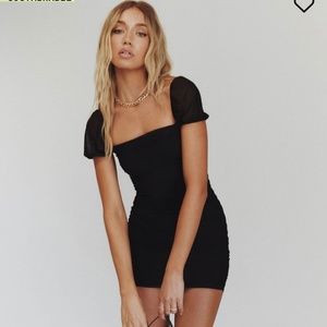 Princess Polly Charvi mini black dress